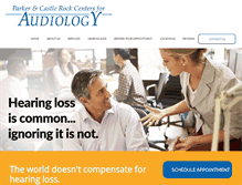 Tablet Screenshot of parkeraudiology.com